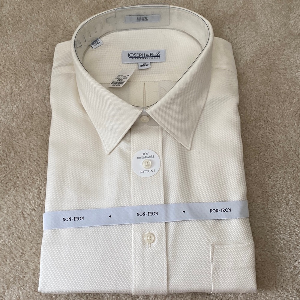 Joseph&Feiss NWT Cream Dress Shirt
